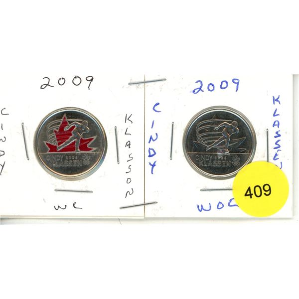 2009 Canadian Quarters, Cindy Klassen WC & WOC
