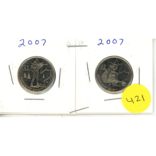 2007 Canadian Quarters,Olympic Curling & Biathalon