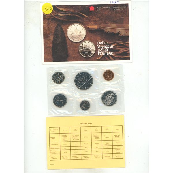 1985 Canadian Uncirculated Proof Like Set