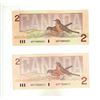 Image 2 : (2) 1986 Canada Two Dollars. (Uncirculated)