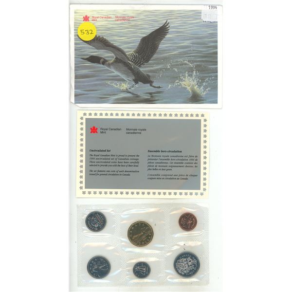 1994 Canada Proof Like Uncirculated Coin Set.
