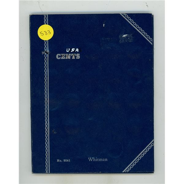 Binder of U.S.A. One Cent Coins. (Total 58 Coins)