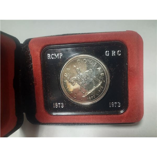 1973 Canada Silver RCMP Dollar.