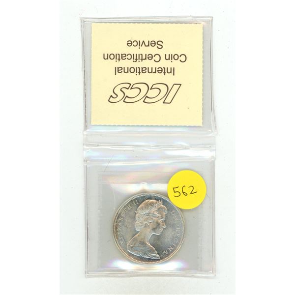 1967 $1 - XRW 466 - ICCS Certified - MS65.