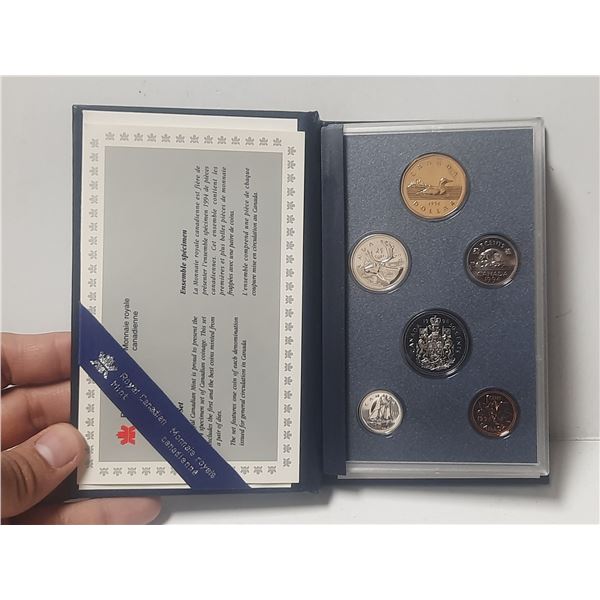 1994 Canada Proof Like Dollars Set.