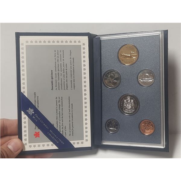 1994 Canada Proof Like Dollars Set.