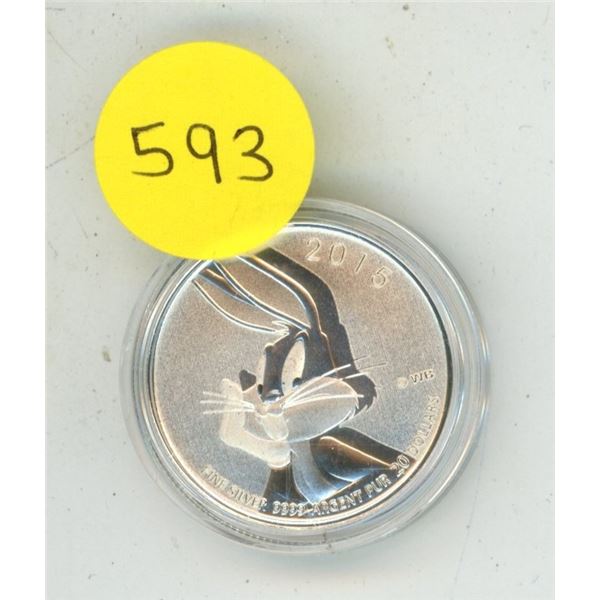 2015 Canadian $20 Fine Silver Coin Featuring Bugs Bunny.