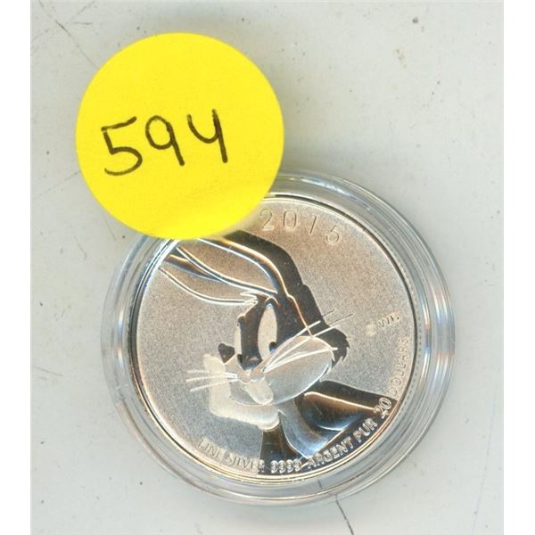 2015 Canadian $20 Fine Silver Coin Featuring Bugs Bunny.