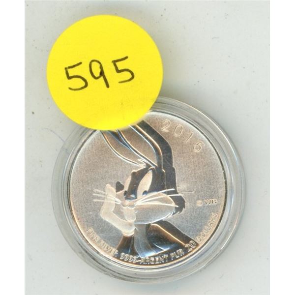 2015 Canadian $20 Fine Silver Coin Featuring Bugs Bunny.