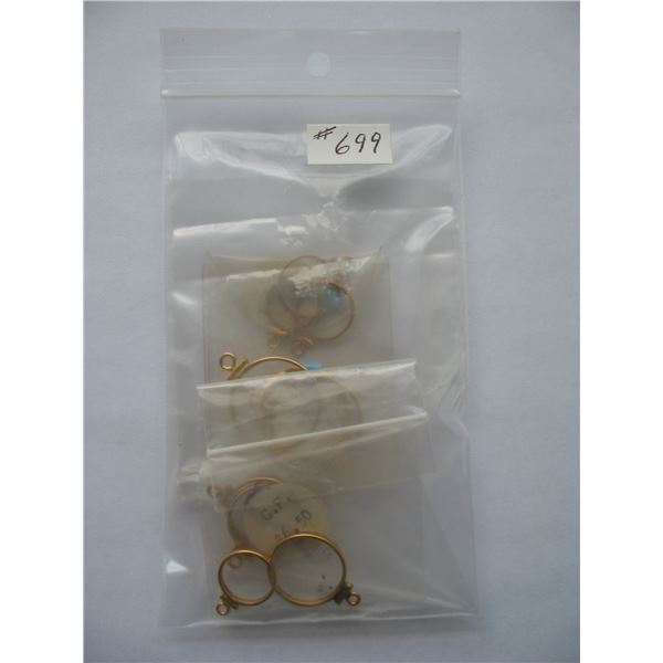 GOLD FILLED COIN BEZELS - Lot of 10 new. - Various Sizes