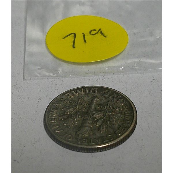 1937 united states of America dime