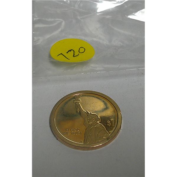 1 coin America innovators signed first patent 1$
