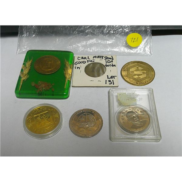 6 coins (1906-1966, 1927-11977,1905-1965