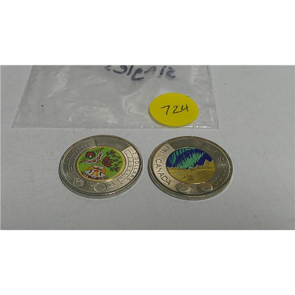 two toonies 1867-2017+2023