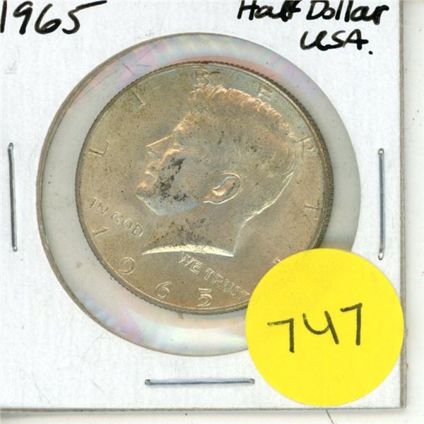 1965 USA Half Dollar.