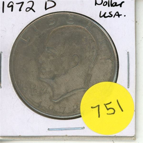 1972 D USA Dollar.
