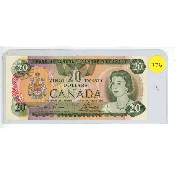 1979 Canadian Twenty Dollar Bill