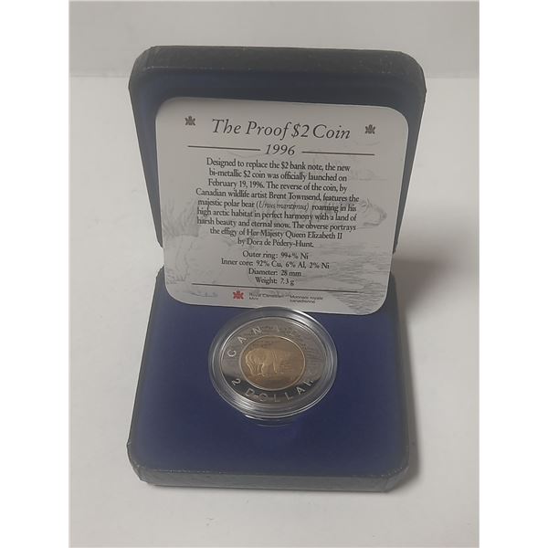 1996 Canadian Proof Toonie