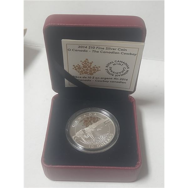 2014 Canadian Ten Dollar Fine Silver Coin