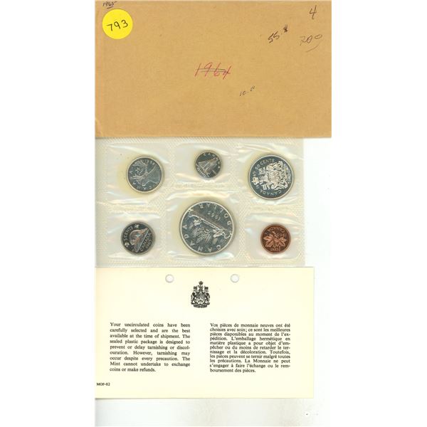 1965 Canadian Silver PL Set