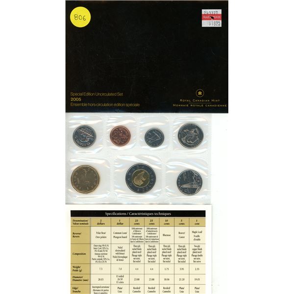 2005 Canadian PL Set