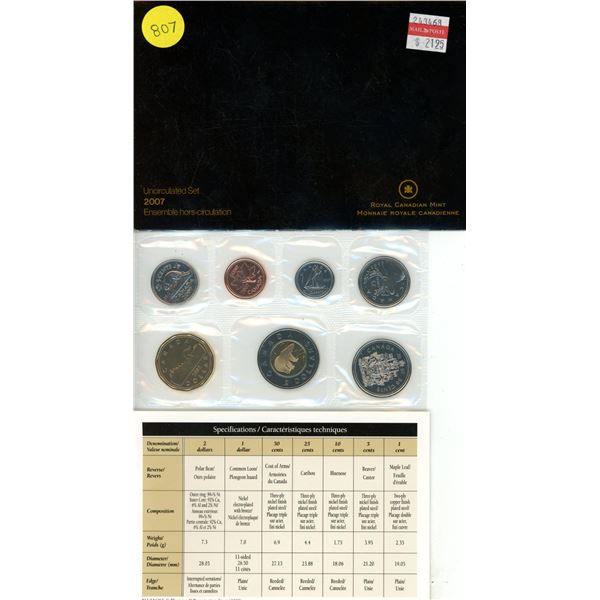 2007 Canadian PL Set