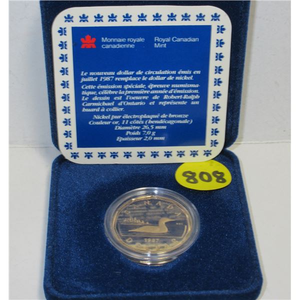 1987 Canadian Proof Dollar