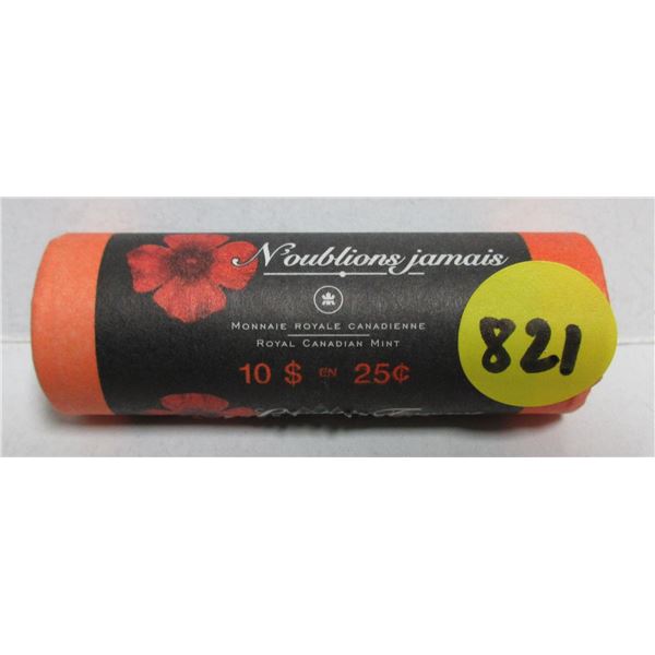 2005 Roll Of 2005 Canadian Twenty-Five Cents Color