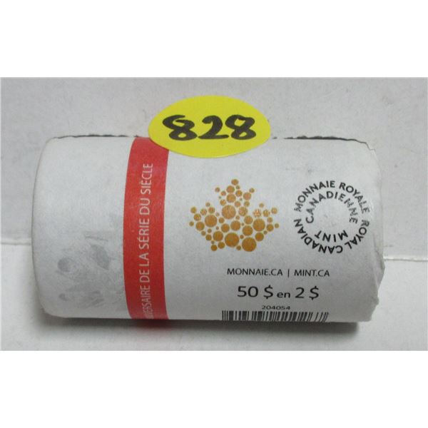2022 Roll Of 2022 Canadian Toonies Color