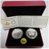 Image 1 : 2018 Canadian Five Dollar Fines Silver 2 Coin Set