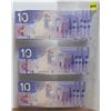 Image 1 : 2005 10 In Sequence Ten Dollar Uncirculated Bills