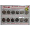 Image 1 : 1999 Canadian Millennium Quarter Set