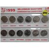 Image 2 : 1999 Canadian Millennium Quarter Set