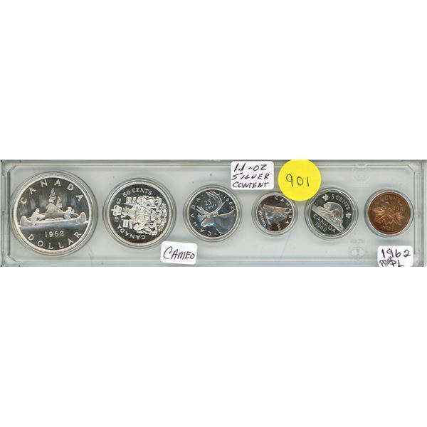 1962 Canadian Silver Proof-like (PL) Coin Set.