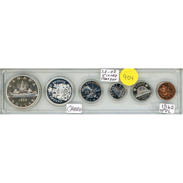 1962 Canadian Silver Proof-like (PL) Coin Set.