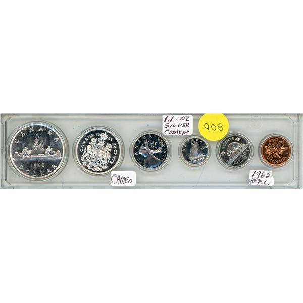 1962 Canadian Silver Proof-like (PL) Coin Set.