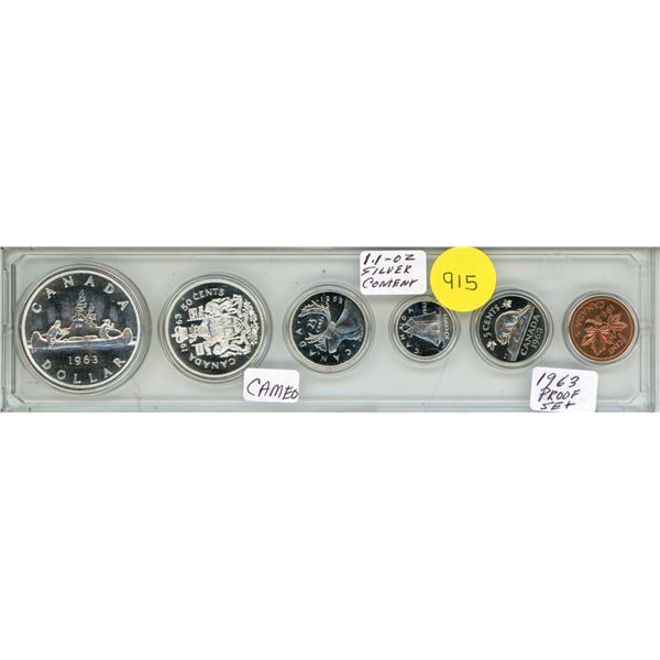 1963 Canadian Silver Proof-like (PL) Coin Set.