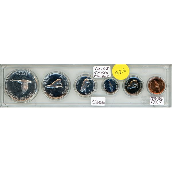 1967 Canadian Silver Proof-like (PL) Coin Set.