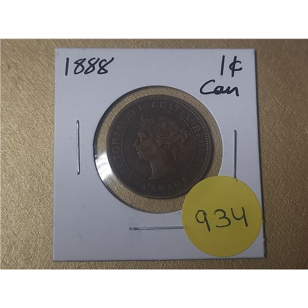 1888 Canadian Large Cents