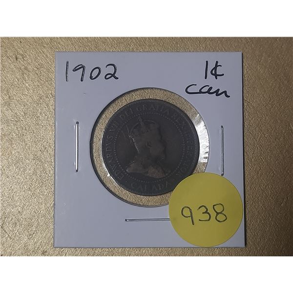 1902 Canadian Large Cents