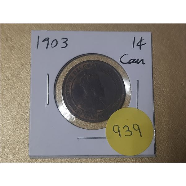 1903 Canadian Large Cents