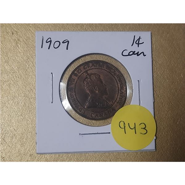 1909 Canadian Large Cents