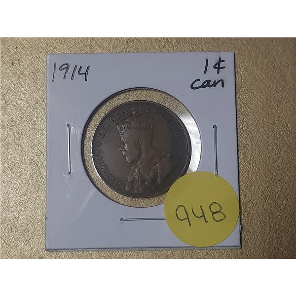 1914 Canadian Large Cents