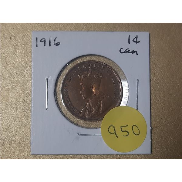 1916 Canadian Large Cents