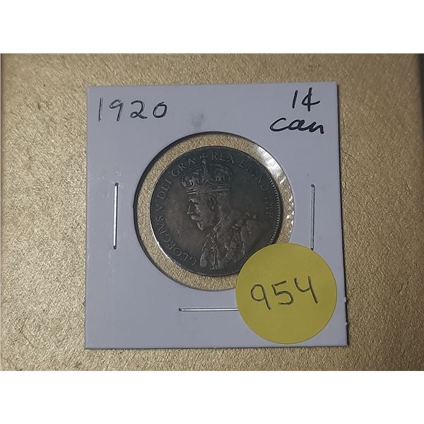 1920 Canadian Large Cents