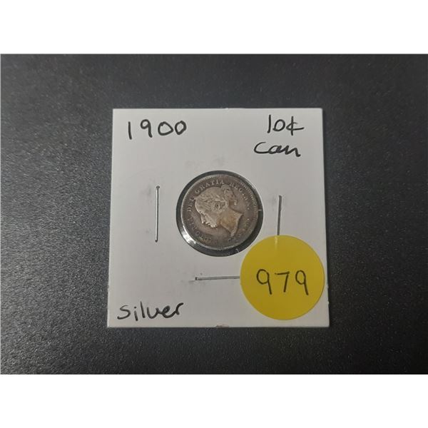 1900 Canadian Silver Ten Cents