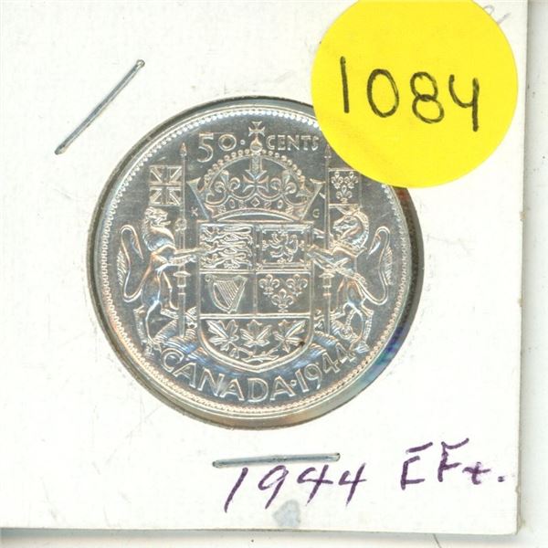 1944 Canadian Silver Fifty Cents