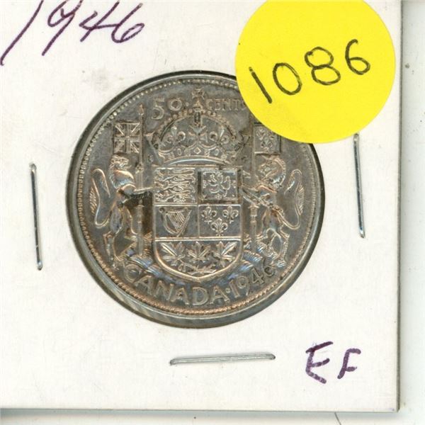 1946 Canadian Silver Fifty Cents