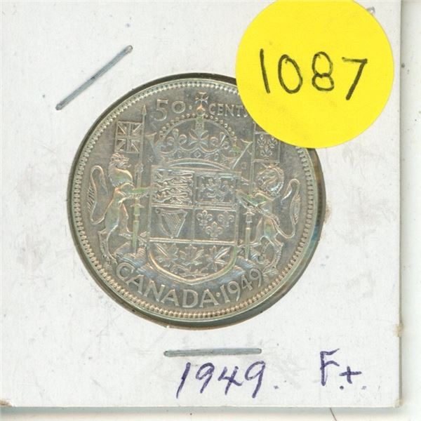 1949 Canadian Silver Fifty Cents