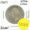 Image 1 : 1951 Canadian Silver Fifty Cents